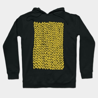 Hand Knit Yellow Hoodie